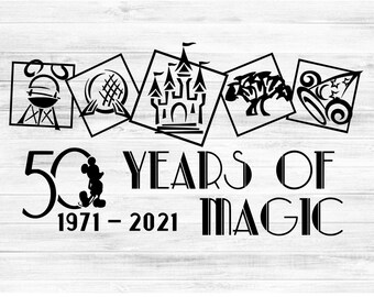 Zauberhafte Feier zum 50. Jahrestag - Magic Kingdom - SVG