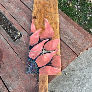 Rustic Sunflower painting, Sunflower kitchen wooden serving board, Sunflower painting on reclaimed wood, Barnwood Sunflower decor, sunflower