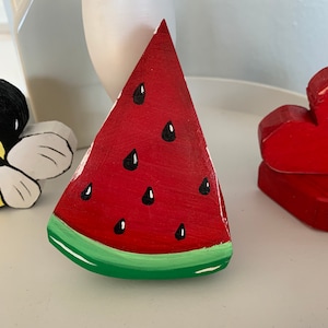 Watermelon tiered tray decor, summer tiered tray, tiered tray, tray fillers, watermelon decor, summer tray signs, wood watermelon decor