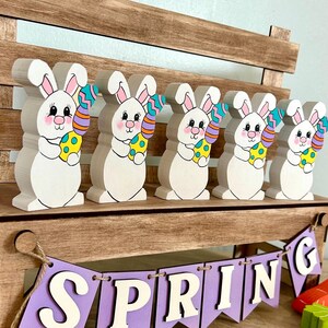 Easter Bunny Tiered tray, Spring Tiered Tray, Easter Tray Fillers, Bunny Tiered Tray decor, Easter Home Decor, Spring Home Decor, Spring