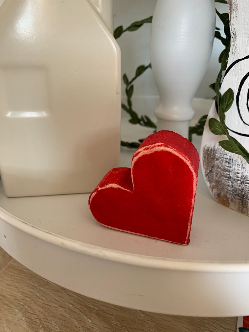 Valentine Heart Tiered Tray Decor Set of 3 Valentine Day Etsy