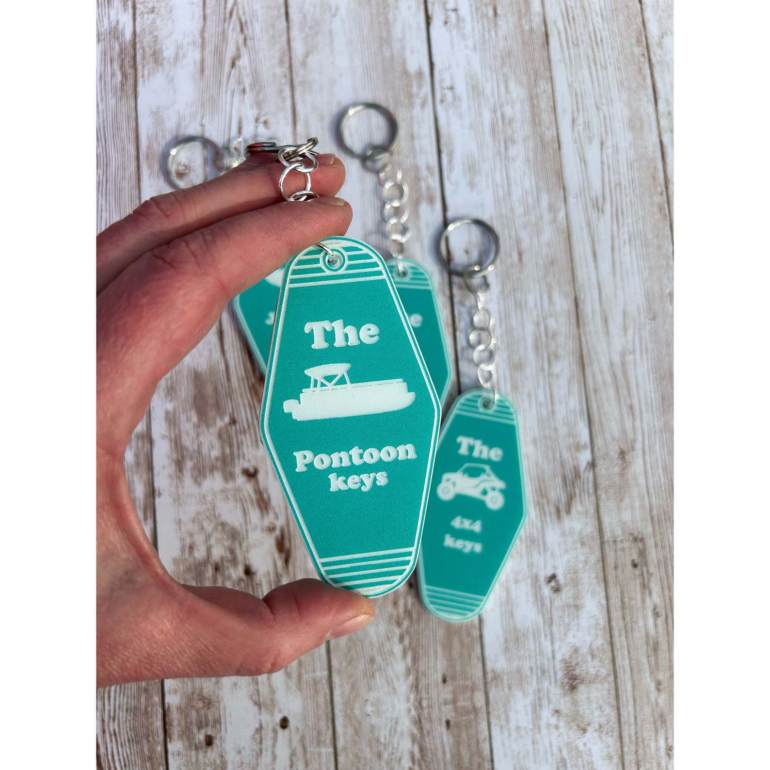 Pontoon Key Chain Gift for Boat Owner, Pontoon Keychain, Keychain for Fisherman, Boating ...