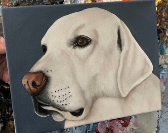 Custom Pet Portrait painting, custom pet memorial dog portrait, custom painting, personalized pet, custom oil dog painting from photo