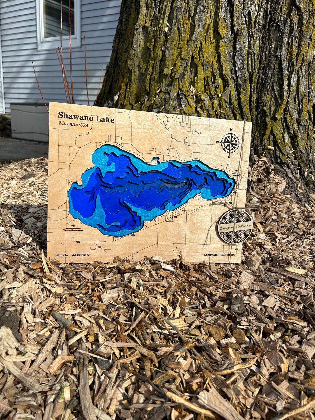 Custom Bathymetric Lake Maps, Lake Map Wall Decor, Lake House Gifts