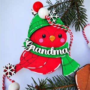 PERSONALIZED Cardinal Ornaments, personalized dog, ornament, personalized cat, custom grandma ornament, custom stocking tag, Christmas tags