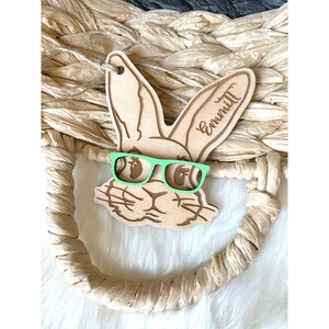 Easter Basket Tags Personalized Easter Bunny Basket Name Tag Custom Kids Easter Basket Easter tag Easter basket tag Easter bunny name tag