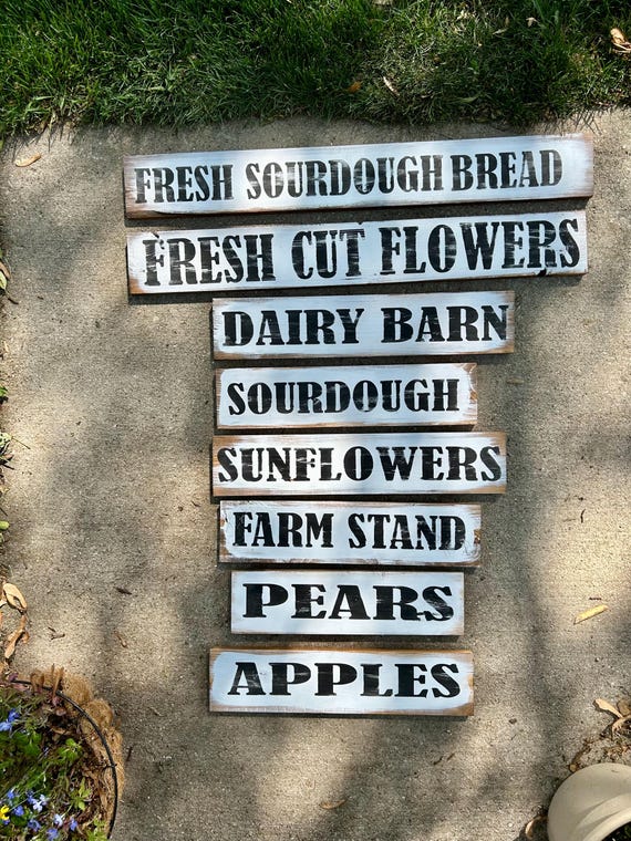 Rustic Farmhouse Market Sign: Custom Produce Stand Decor