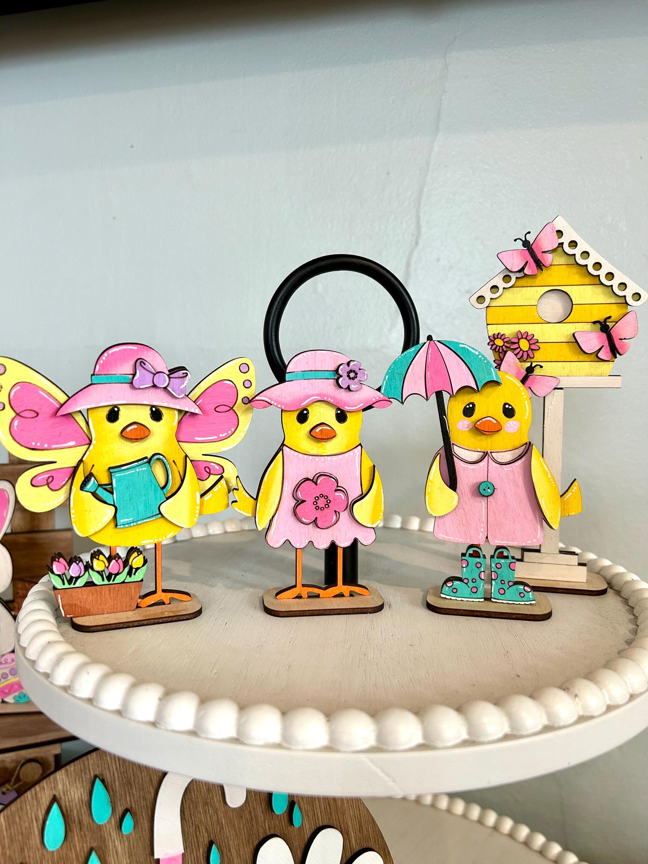 Spring Mini Decorations Spring Tiered Tray Birds, Spring Decorations for the Home, Spring Mini ...