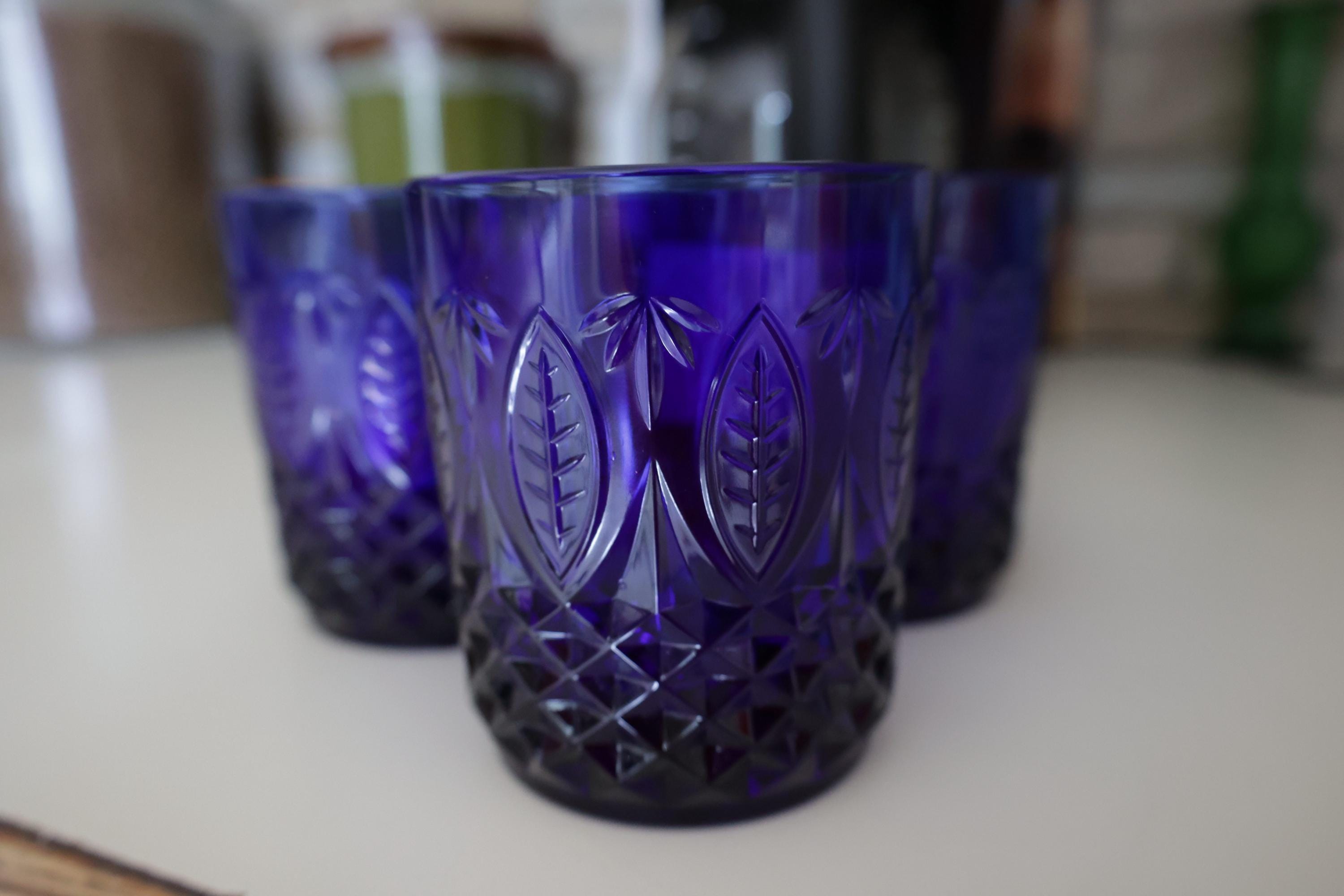 Arcoroc blue glass - Etsy 日本