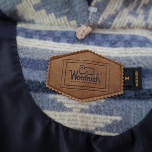 Vintage Woolrich Navajo style Wool Vest Womens WOOLRICH Long Southwest Heavy Wool Blanket Vest M Coastal Cowgirl Pendleton blanket style image 15