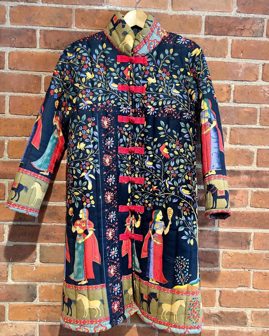 Quilted Jacket Coat Fall Coat Vintage Quilt Jacket Boho Autumn Coat ...