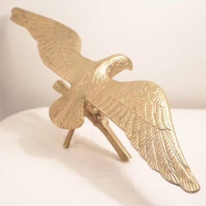 Vintage Brass key holder  Family of geese Large Heavy Eagle Americana Canadian Vintage Brass Shelf Decor Veteran Gift Military Gift Aviation