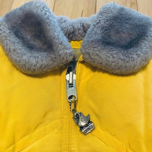 Goose down coat Comfy warm coat goose down jacket feather jacket yellow jacket bright cheery