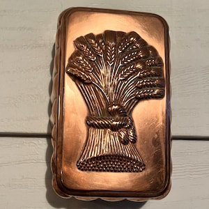 Copper decor Vintage (1960s) Copper Mold chicken duck Jello Mold Kitchen Decor Farmhouse koi wall art pink Housewarming gift rustic cottage