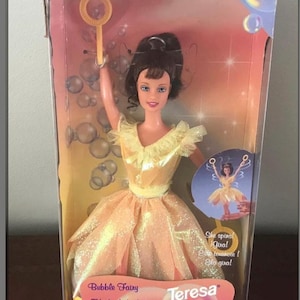 Vintage Barbies Vintage Rare 1998 Mattel Bubble Fairy Teresa Doll Friend of Barbie New NRFB 22089 vintage doll Barbie birthday gift for her