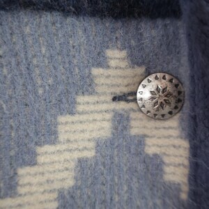 Vintage Woolrich Navajo style Wool Vest Womens WOOLRICH Long Southwest Heavy Wool Blanket Vest M Coastal Cowgirl Pendleton blanket style image 8