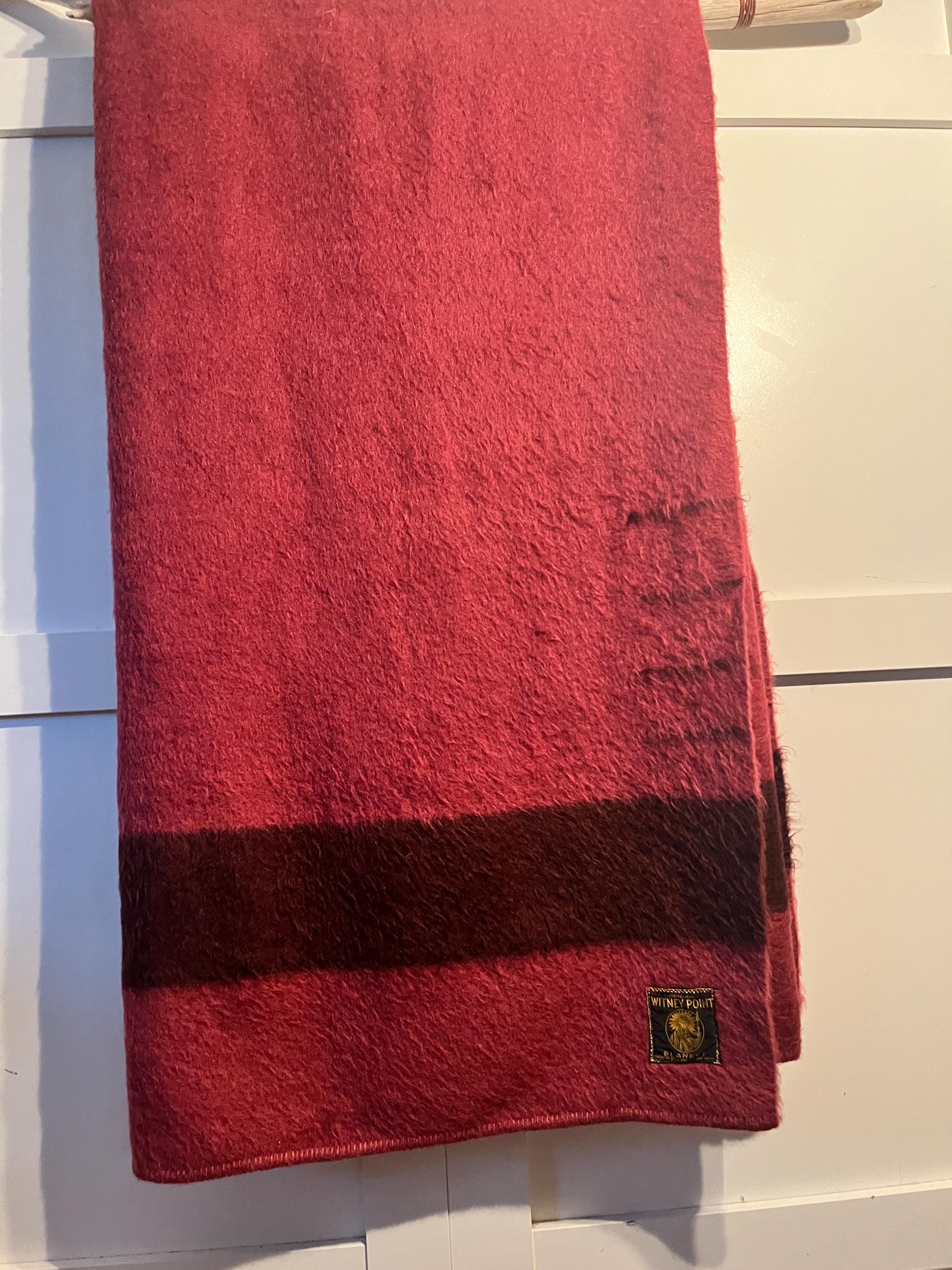 Vintage HBC Wool Blanket Real, 100% Wool, Canadiana, Hudson Bay 