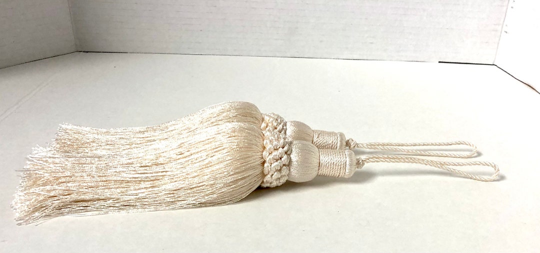 Thick Silk Thread Tassel Ivory Tassel Curtain Tassel Drawer Etsy