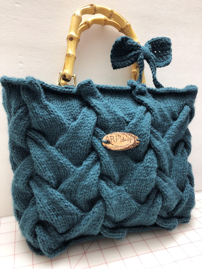 Handmade Cable Knit Handbag by ARPIdesignBraided HandbagTote Etsy