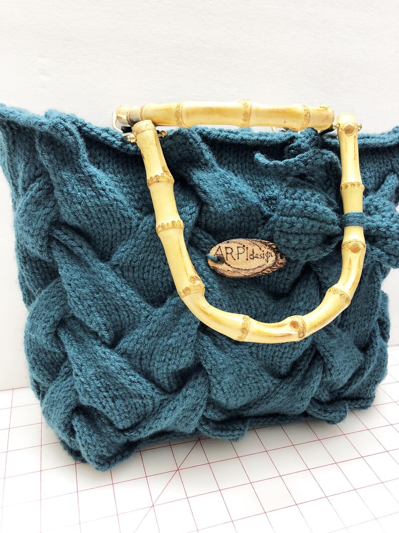 Handmade Cable Knit Handbag by ARPIdesignBraided HandbagTote Etsy