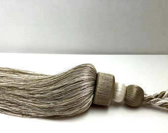 Luxury French Holdback, Viscose Rayon Tassel, Curtain Tieback, Voile, Rayon, Tie-back, Tassel