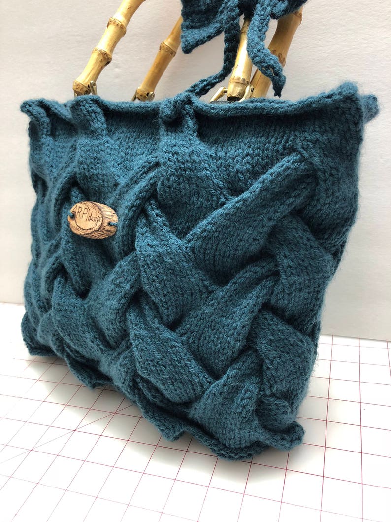 Handmade Cable Knit Handbag by ARPIdesignBraided HandbagTote Etsy