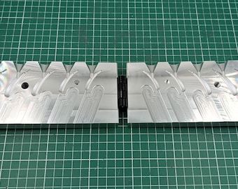 CNC machined pompano jig aluminum fishing mold, CNC machining services