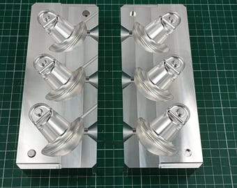 CNC machined 3 cavity 20oz mushroom anchor aluminum mold, CNC machining services
