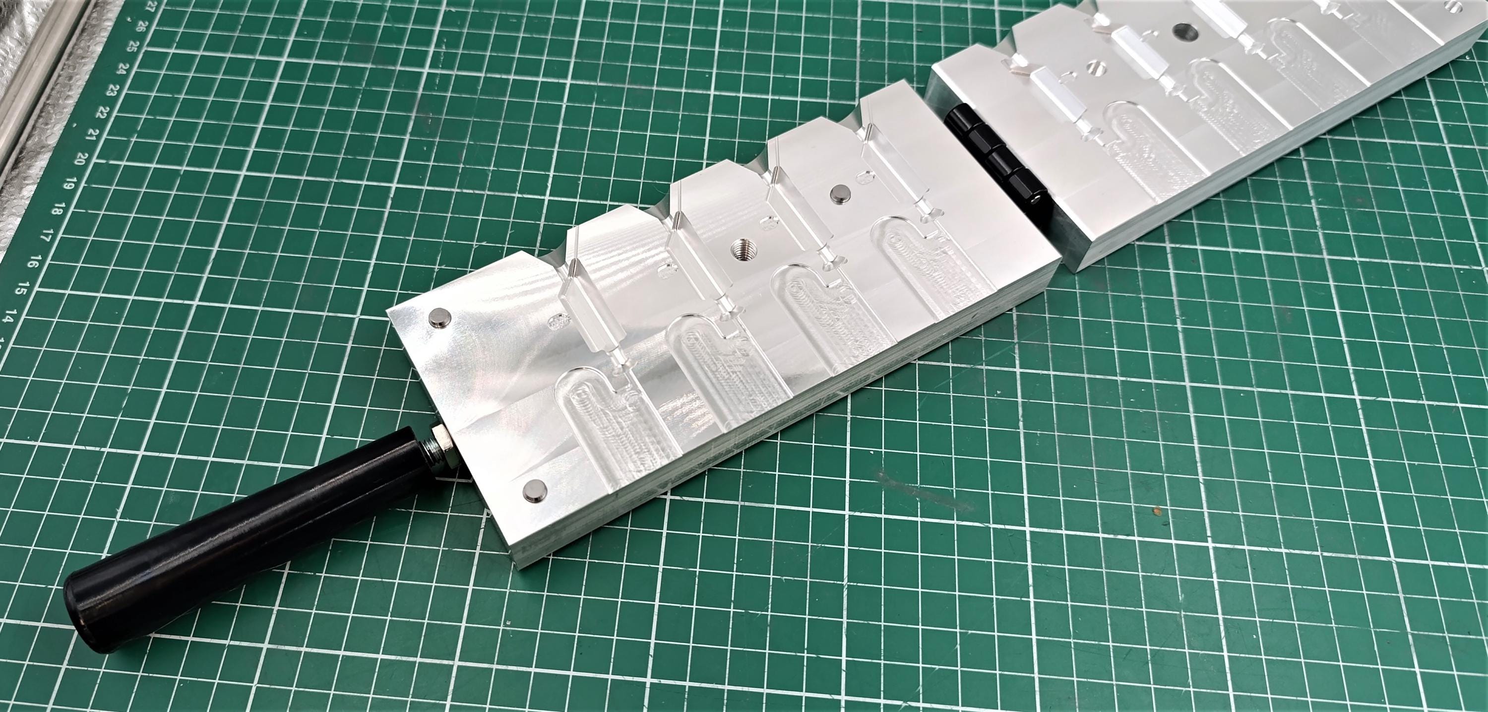 CNC Machined 1 Oz Hexagonal Jig Head Aluminum Fishing Mold, CNC