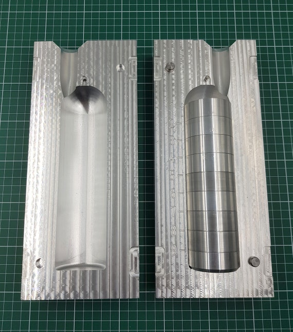 CNC Machined Aluminum 10lb and 12lb 2 Deep Drop Lead Fishing Mold With  Interchangeable Inserts, CNC Machining Services -  Canada