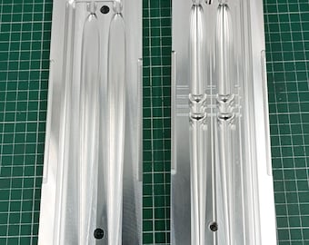 CNC machined two cavity 9 inch slug go lure aluminum mold, CNC machining services