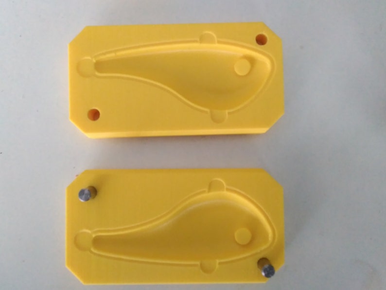 3D printed molds for silicone fishing lures 3D printing Etsy