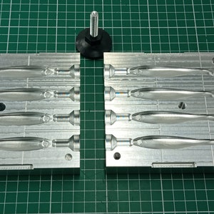 CNC Machined Sassy Shad Lure Aluminum Fishing Mold, CNC Machining Services  