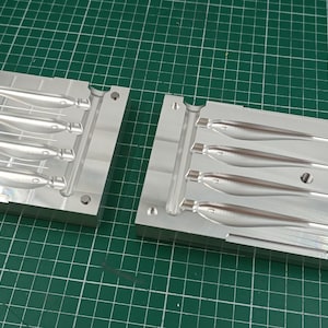 CNC Machined Aluminum Lure Mold: 5&quot; Twitching Shad