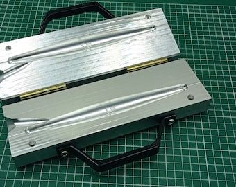24oz one cavity CNC machined Trolling sinker aluminum fishing mold, CNC machining services