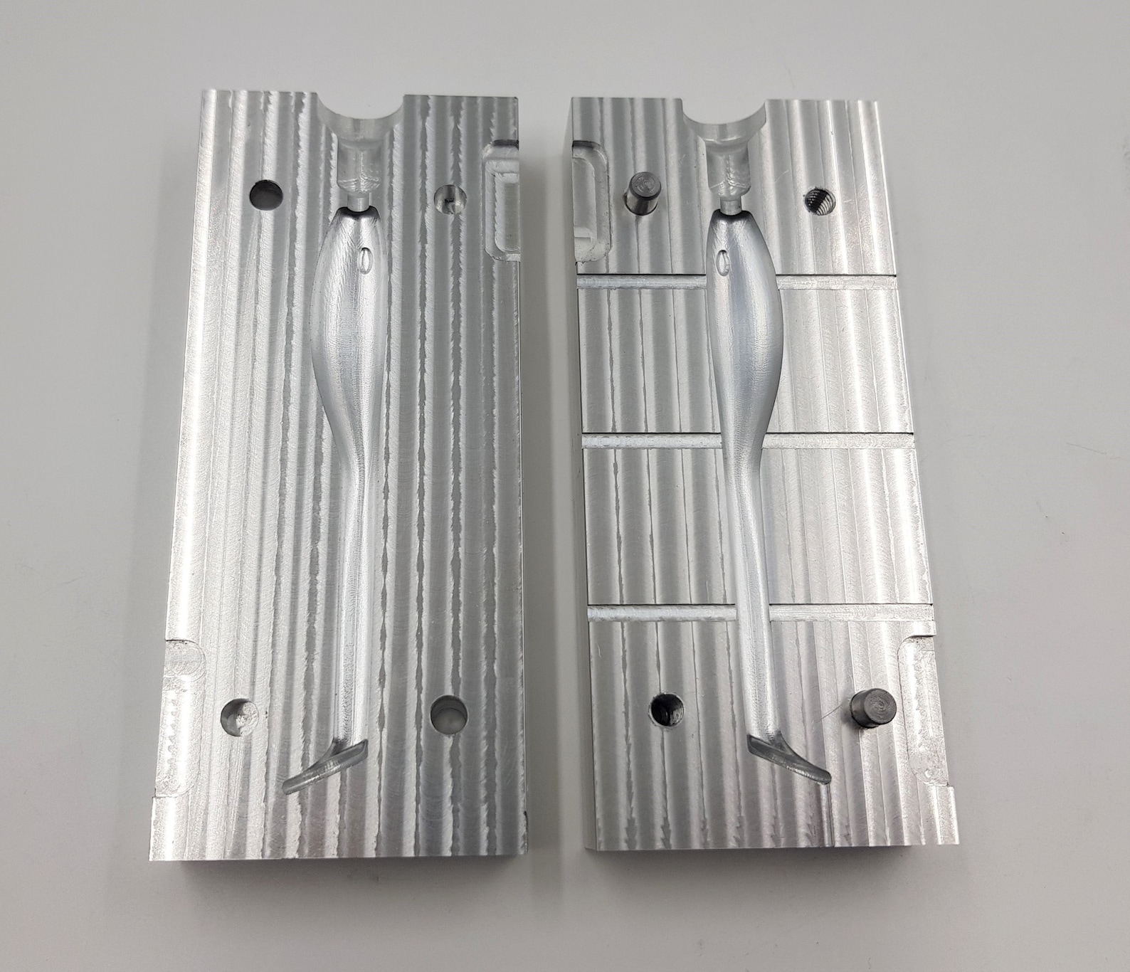 CNC Machined Aluminum Fishing Mold for Twitching Shad Lure Etsy