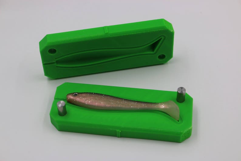 3D Printed Molds for Silicone Fishing Lures 3D Printing Etsy
