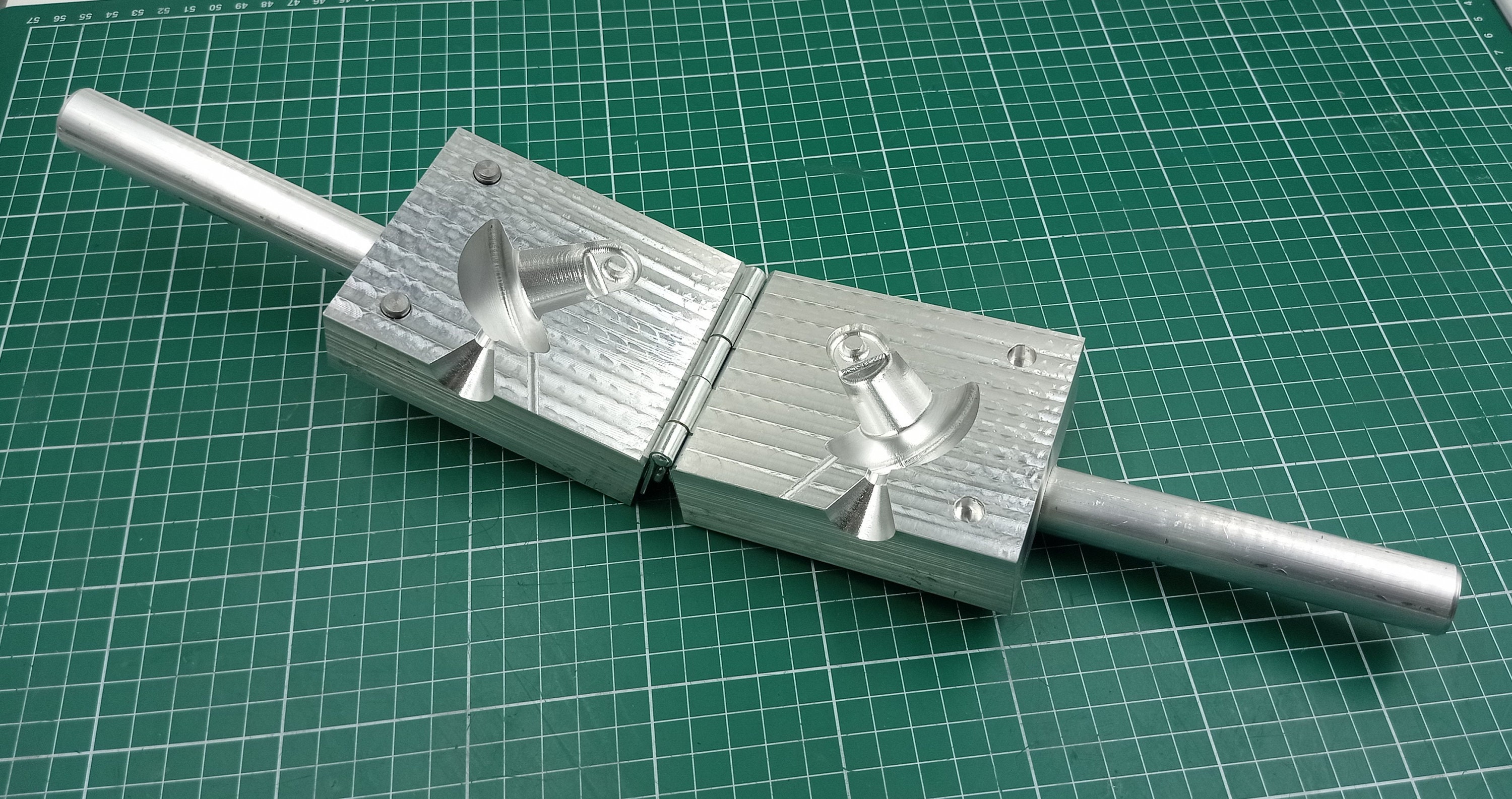 CNC Machined Aluminum Molds for 16oz and 12oz Decoy Anchor Mushroom