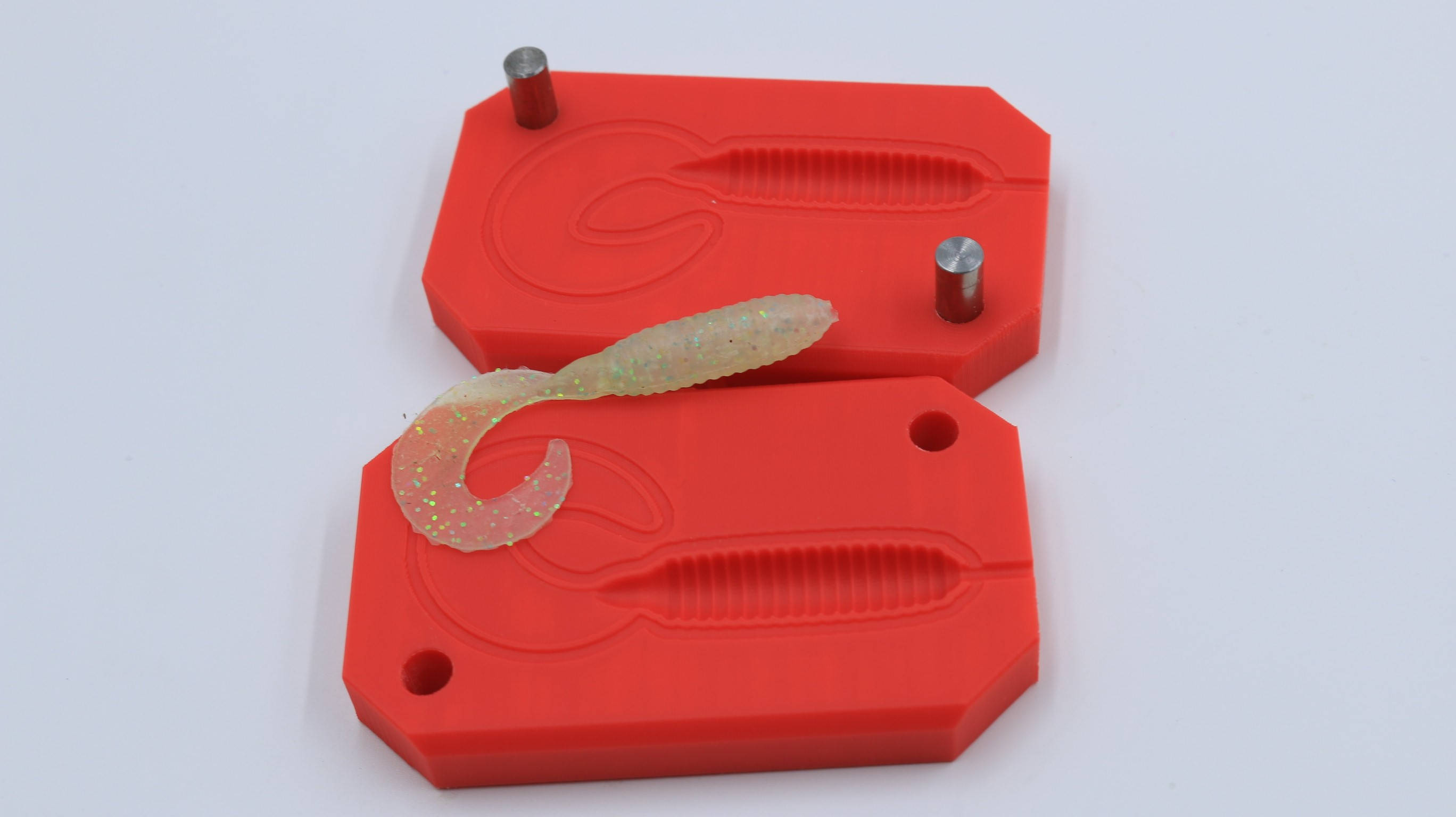 3D Printed Molds for Silicone Fishing Lures 3D Printing Etsy