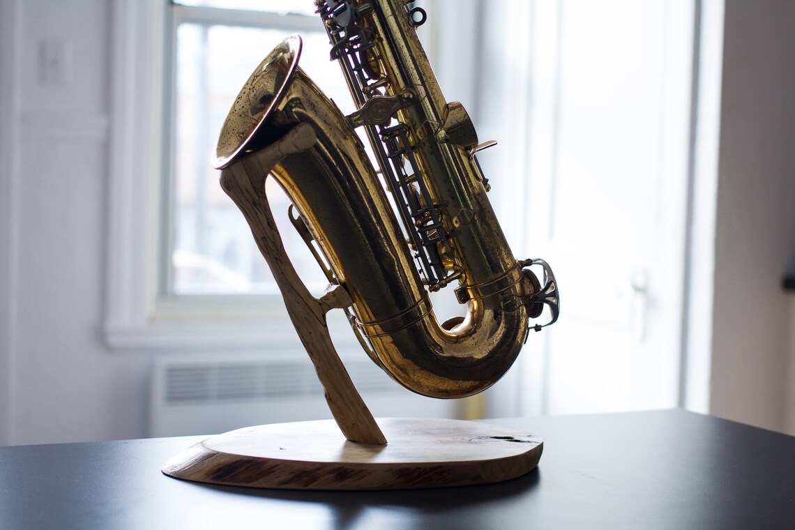 Wooden Tenor Sax Stand Etsy