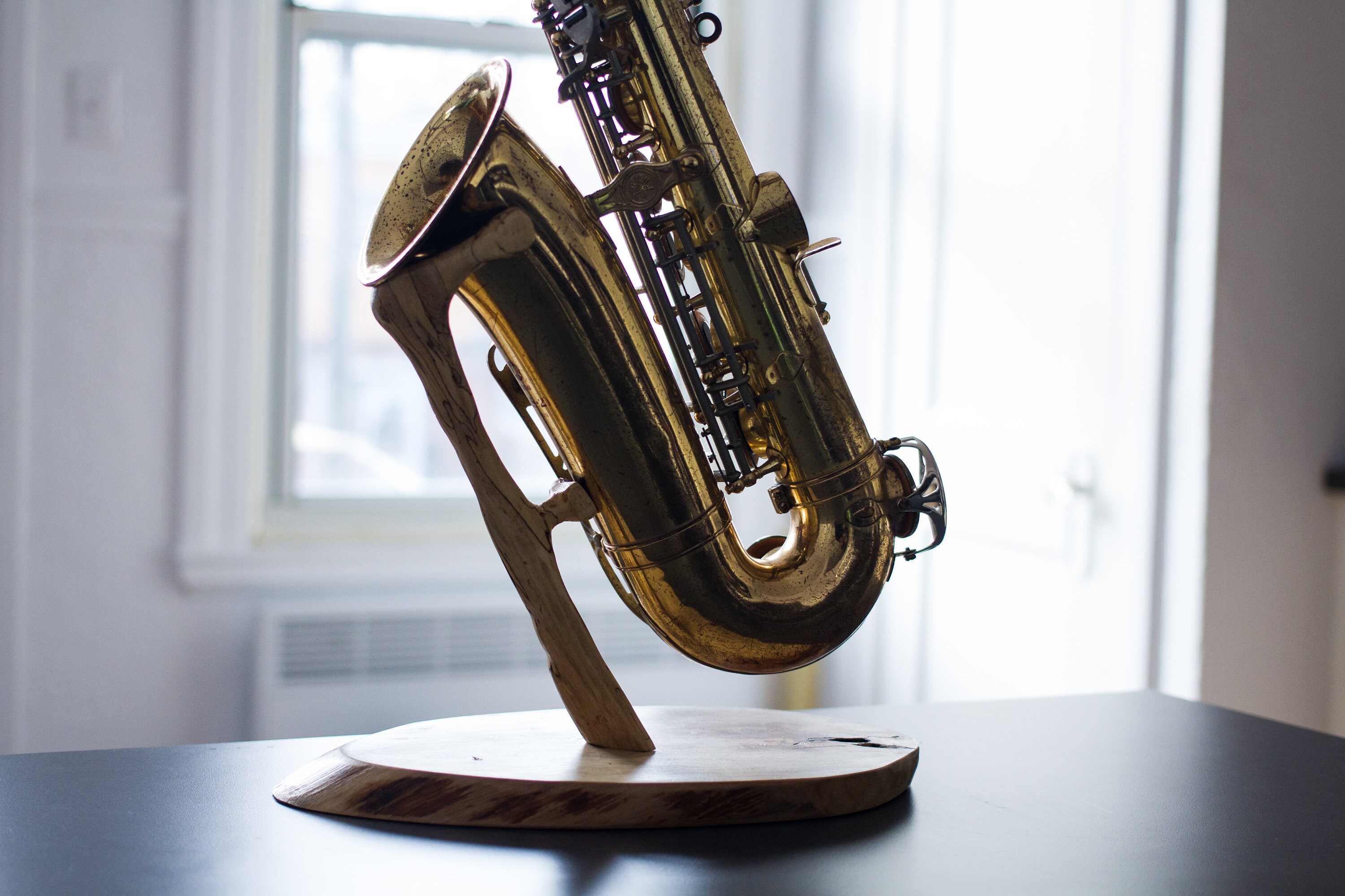 The Handcraft Wooden Curved Soprano Sax Stand Etsy