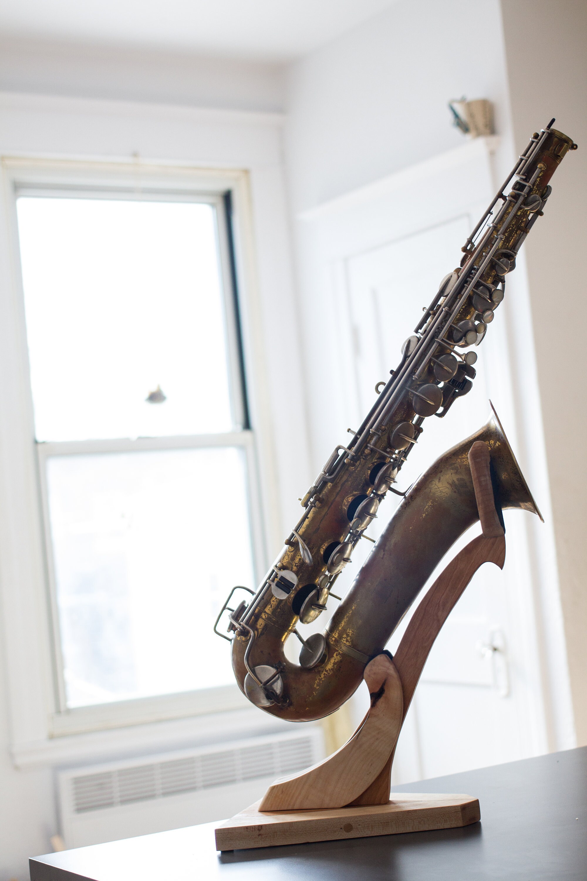 Wooden Straight Soprano Sax Stand Etsy