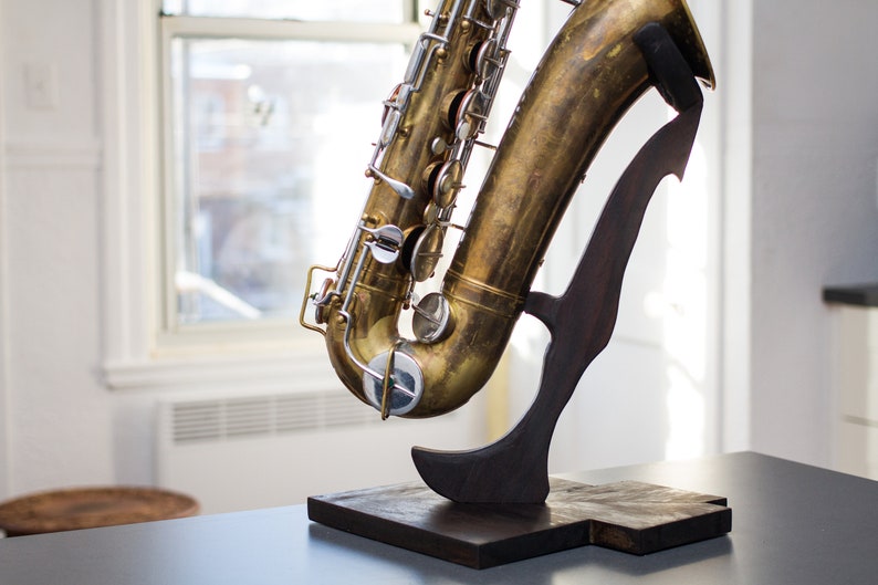 Wooden Tenor Sax Stand Etsy