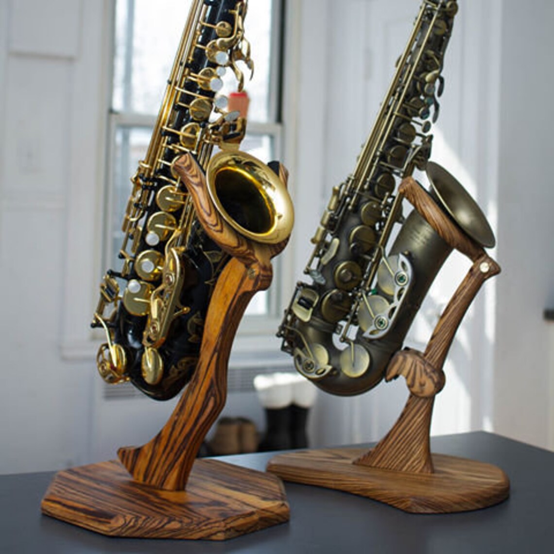 Wooden Alto Sax Stand Etsy