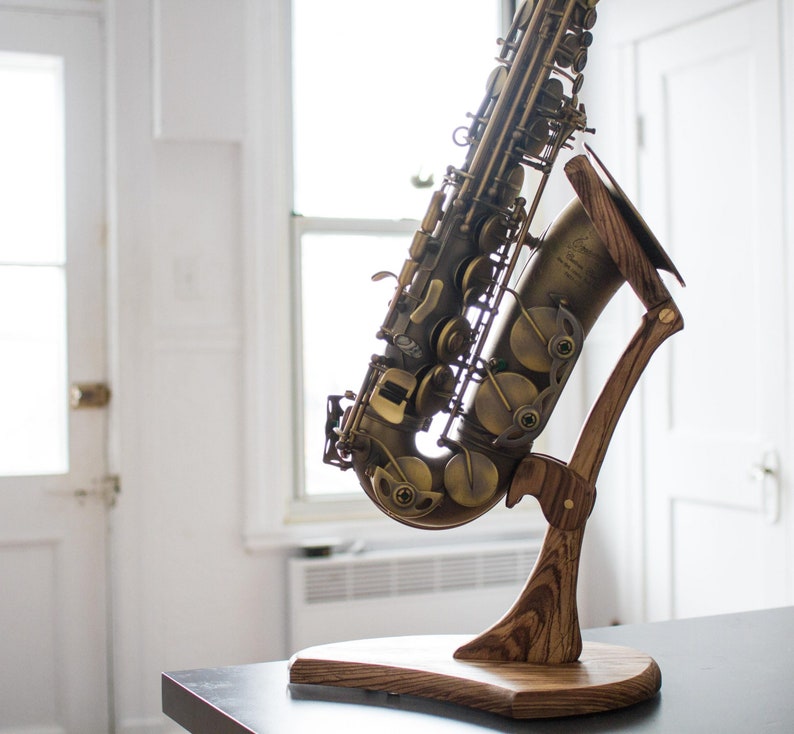 The Handcraft Wooden Curved Soprano Sax Stand Etsy