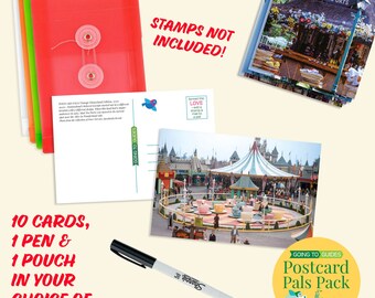 Vintage Disneyland Photo Postcard Set: Pen Pal Snail Mail Supplies