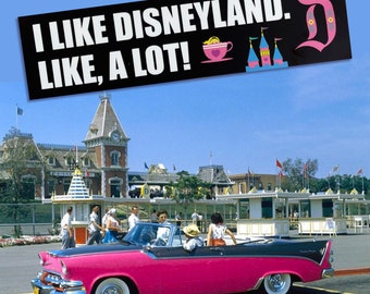 Pegatina para el coche de un fan de Disneyland: Vinilo decorativo del parque temático de Anaheim