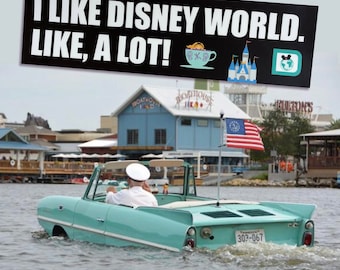 WDW Fan Bumper Sticker: Orlando Theme Park, Laptop, Car Sticker