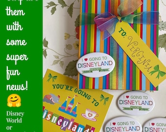 Disneyland Trip Reveal Gift Box: Personalized Vacation Surprise