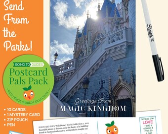POSTCARD PALS PACK Orlando Resort Vacation Postcards, Magic Mail Postcards Postcrossing Supplies Snail Mail Supplies Pen Pal Going To Guides